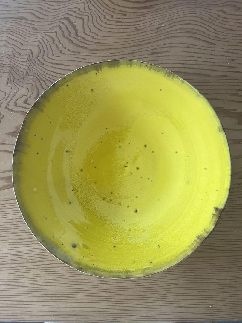 鳥居あい　黄色い星　1寸　プレート 鳥居あい｜黄色い星シリーズの器｜和食器の通販トリノワ